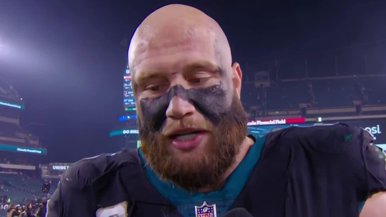 Philadelphia Eagles offensive tackle Lane Johnson on Eagles 363 rushing