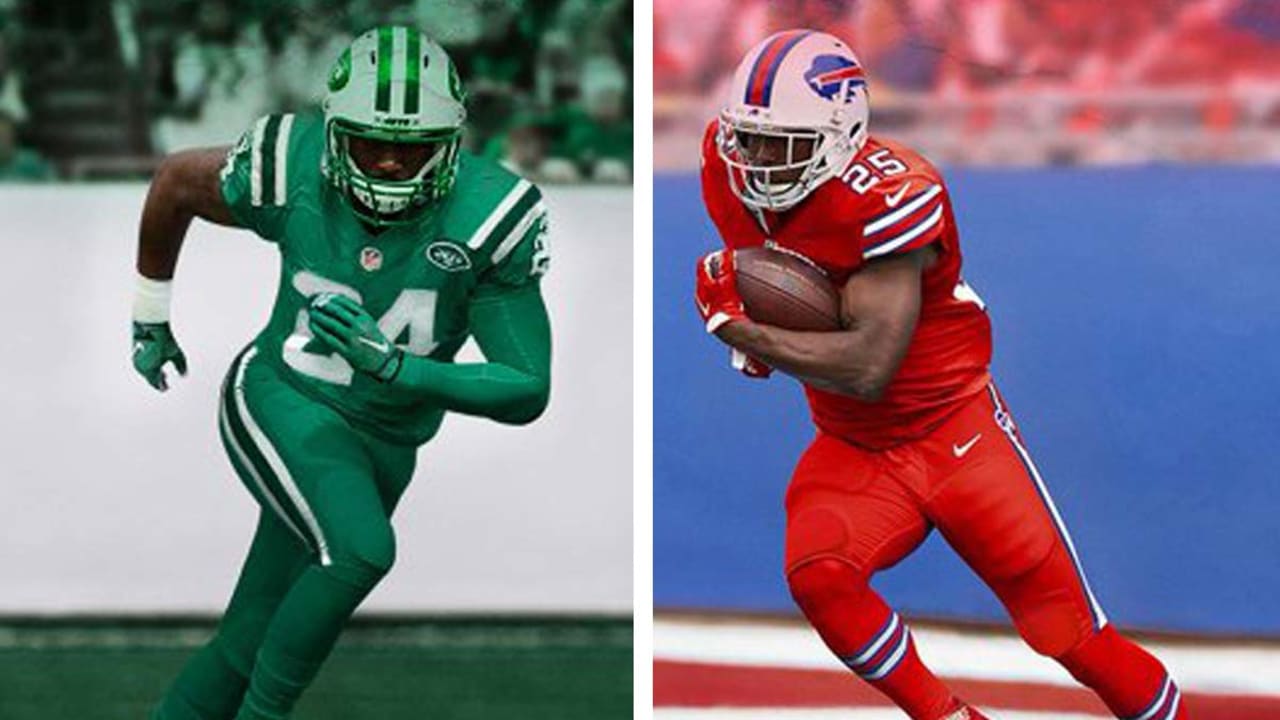 Jets and Bills unveil 'Color Rush' unis Thursday