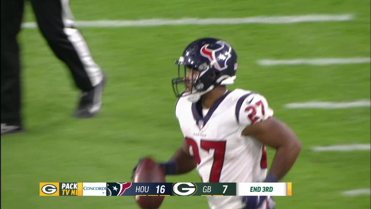 Houston Texans running back Scottie Phillips (27) lines up during