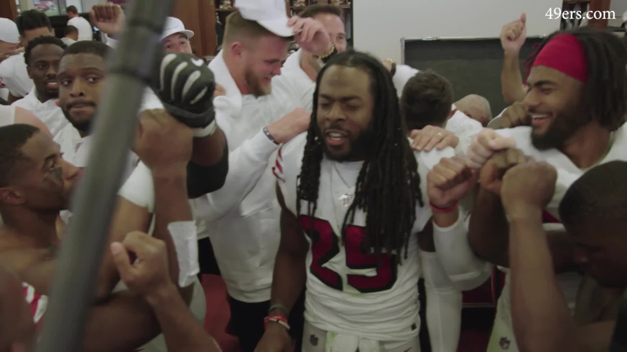 Watch: Chiefs coach Andy Reid wears Santa Claus outfit in locker room,  during interviews 