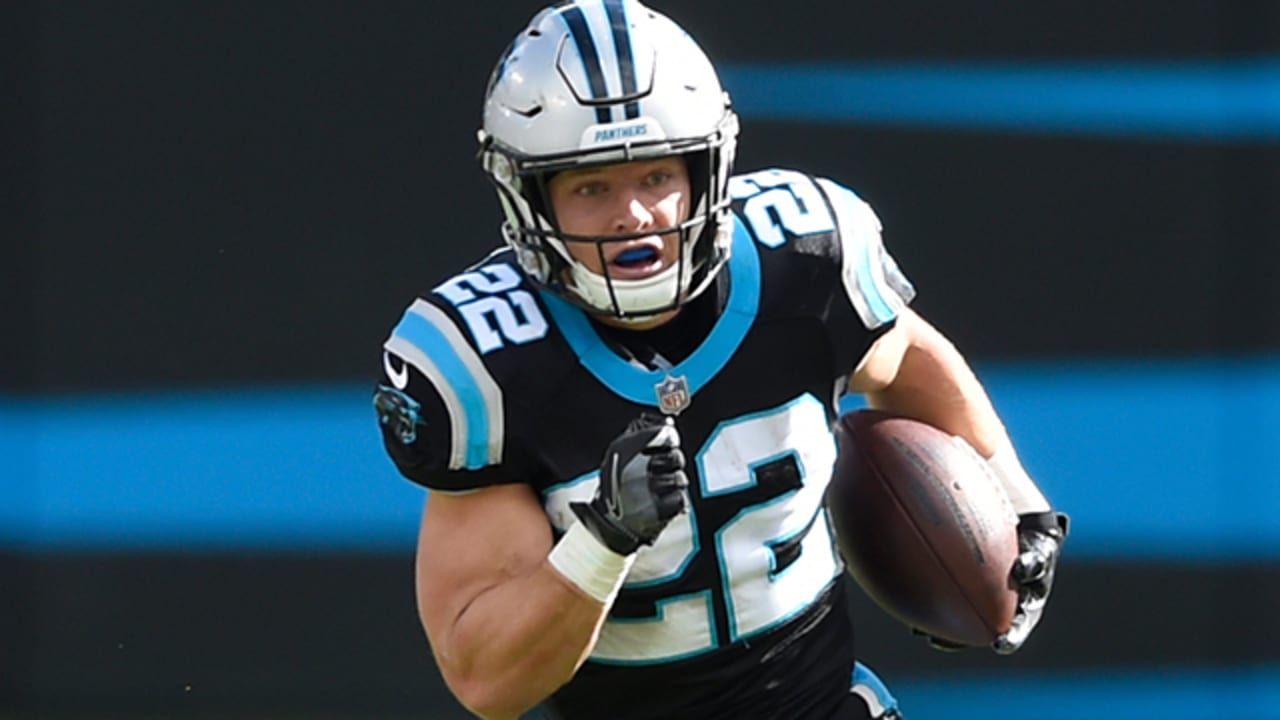 McCaffrey tip-toes down sideline on 35-yard gain