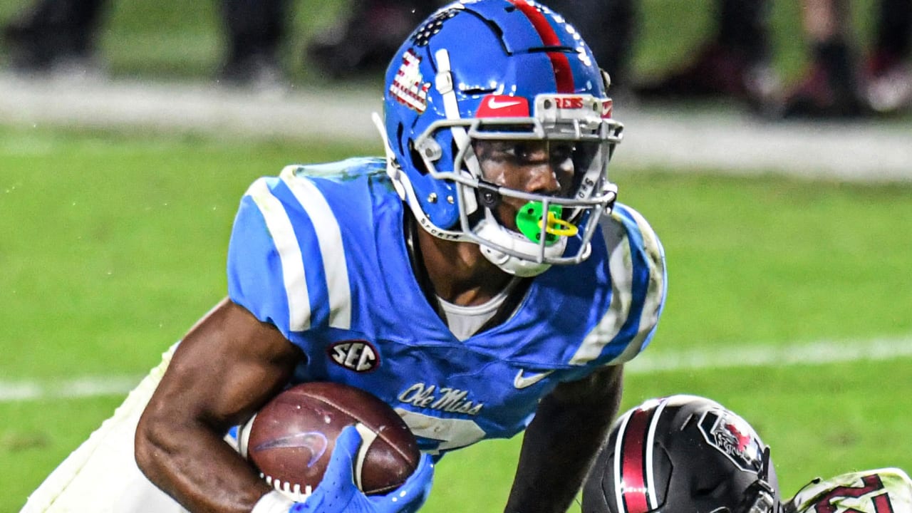 New York Jets select Mississippi Rebels wide receiver Elijah Moore with