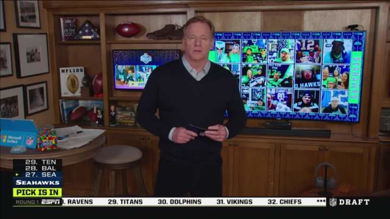 Seattle Seahawks select Texas Tech linebacker Jordyn Brooks with No. 27