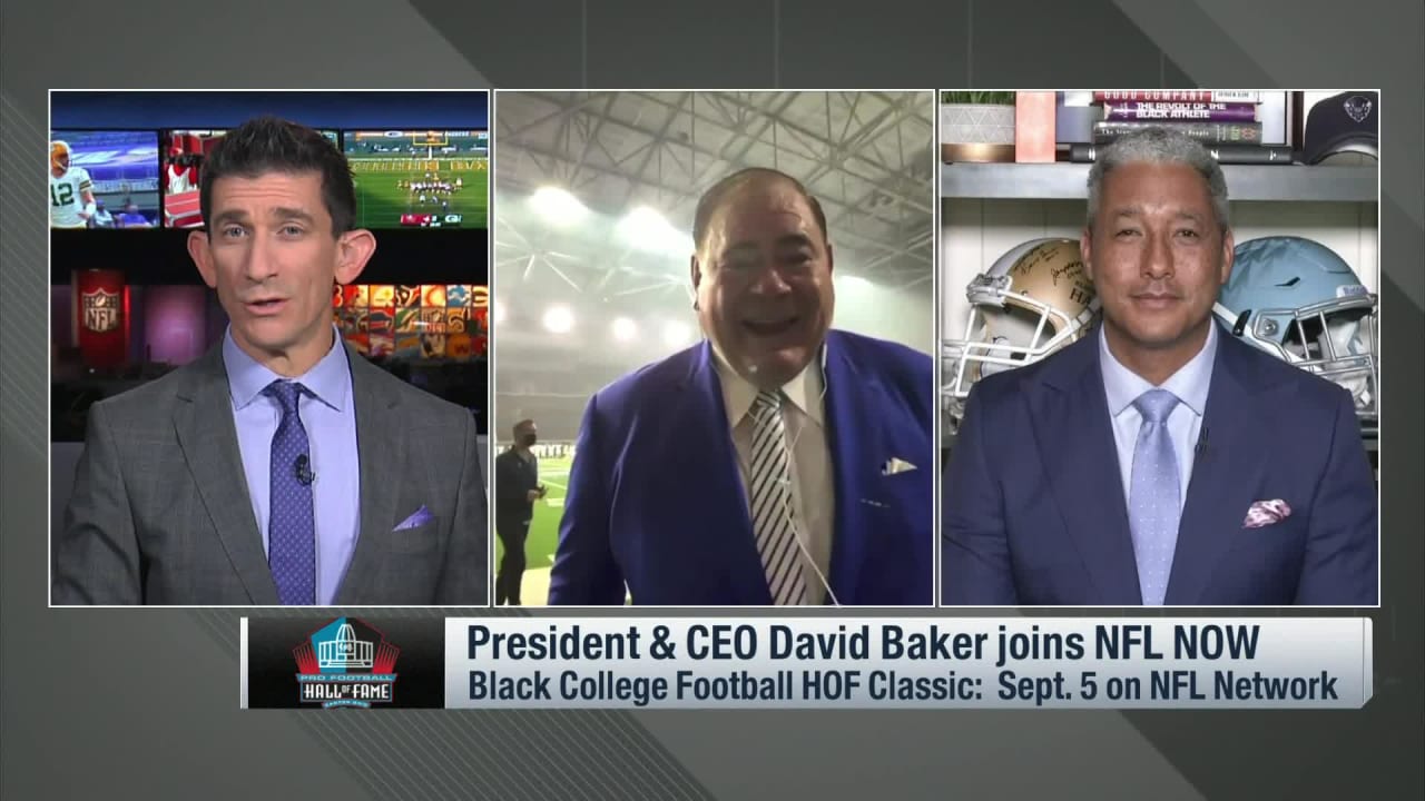 Pro Football Hall of Fame President David Baker announces retirement