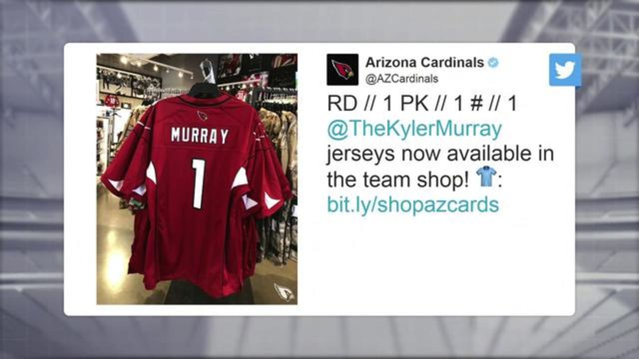 See the first Kyler Murray jerseys being sold in Arizona Cardinals shop