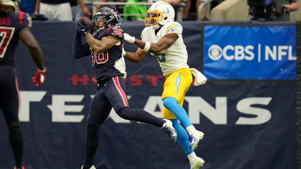 Houston Texans safety Jonathan Owens (36) lines up during the