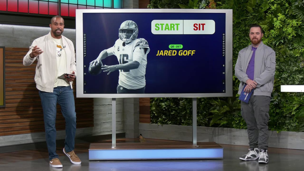 Florio's Start/sit Decision On Detroit Lions Quarterback Jared Goff In ...