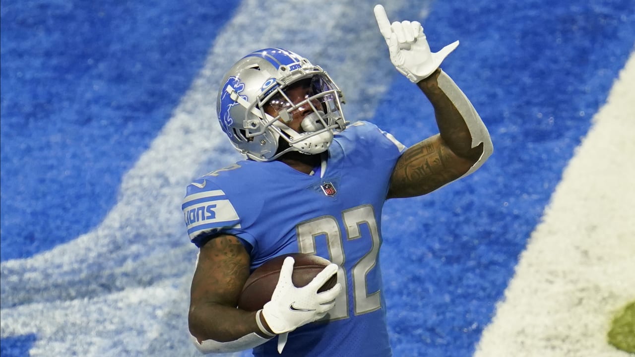 Detroit Lions rookie RB D'Andre Swift scores first career TD against
