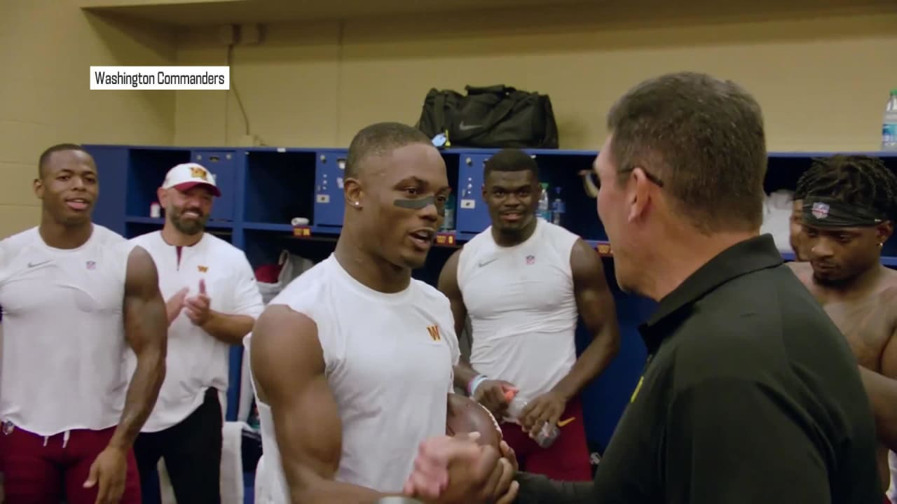 Washington Commanders wide receiver Terry McLaurin delivers impassioned  postgame locker room speech after Commanders' win in Indianapolis