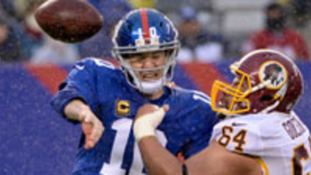 NY Giants quarterback Eli Manning on pace to set career highs in