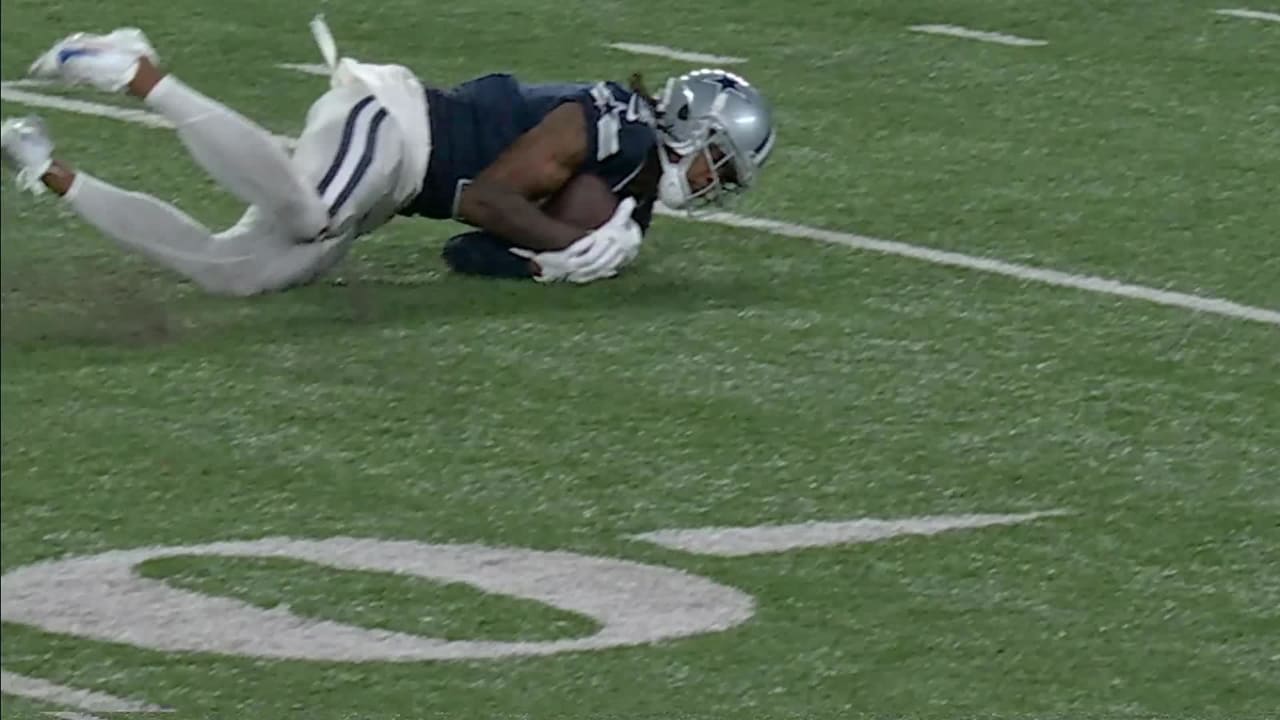 Dallas Cowboys defensive back Trevon Diggs' hand placement couldn't be any  more precise on game-ending INT