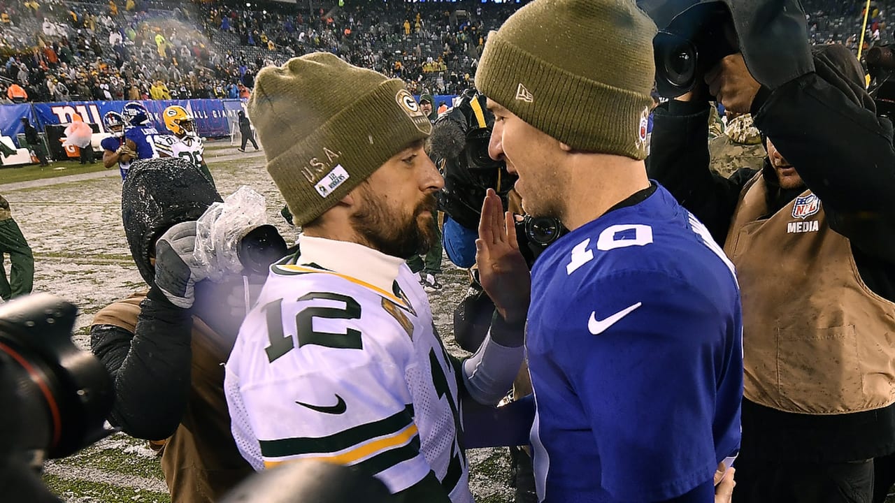 Giants vs. Packers, Eli Manning vs. Aaron Rodgers