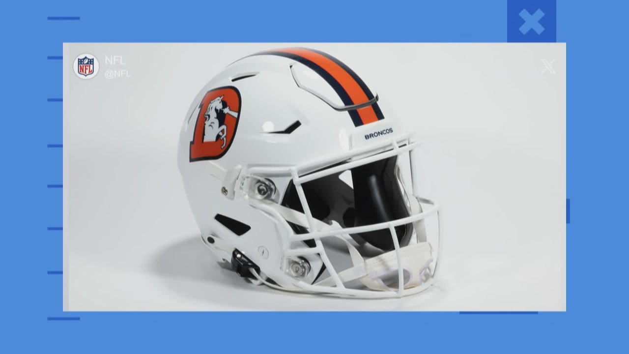 Denver Broncos Unveil New “Snowcapped” White Alternate Helmets