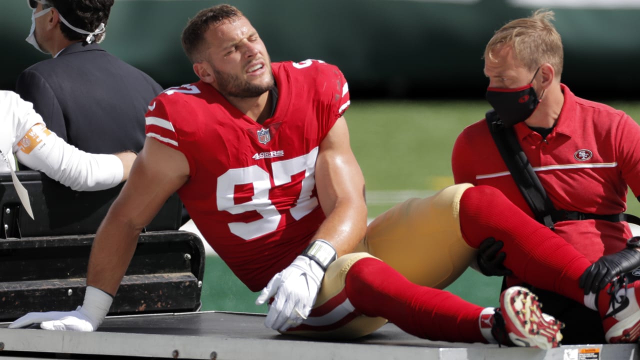 49ers injury updates: Kyle Shanahan says Nick Bosa is on track to play in  the season opener - Niners Nation