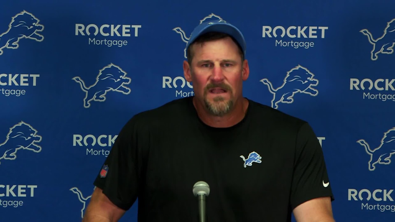 Detroit Lions head coach Dan Campbell discusses lategame regrets vs
