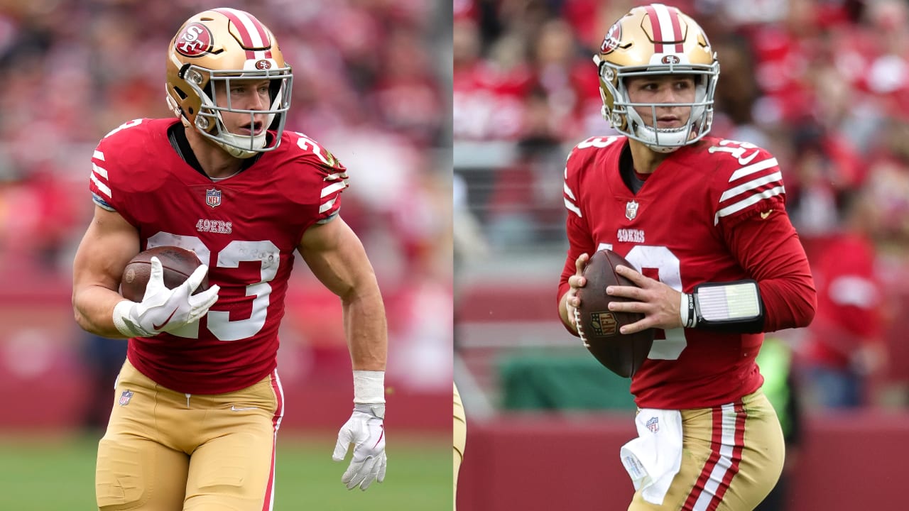 Niners RB Christian McCaffrey, QB Brock Purdy highlight Players of the Month