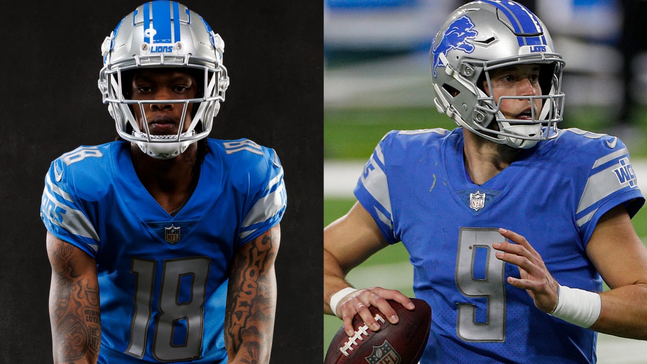 Detroit Lions rookie WR Jameson Williams gets Matthew Stafford's permission  to wear No. 9 jersey