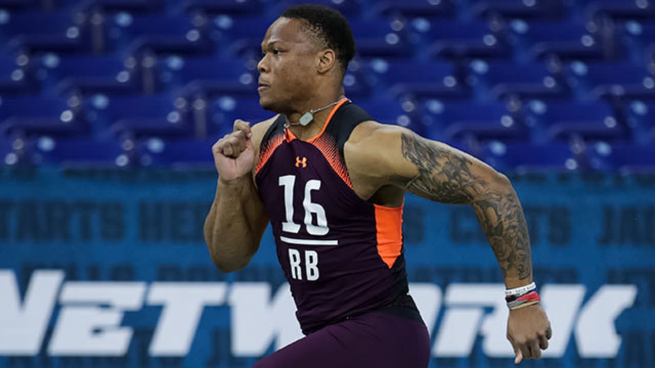 David Montgomery runs official 4.63 40-yard dash