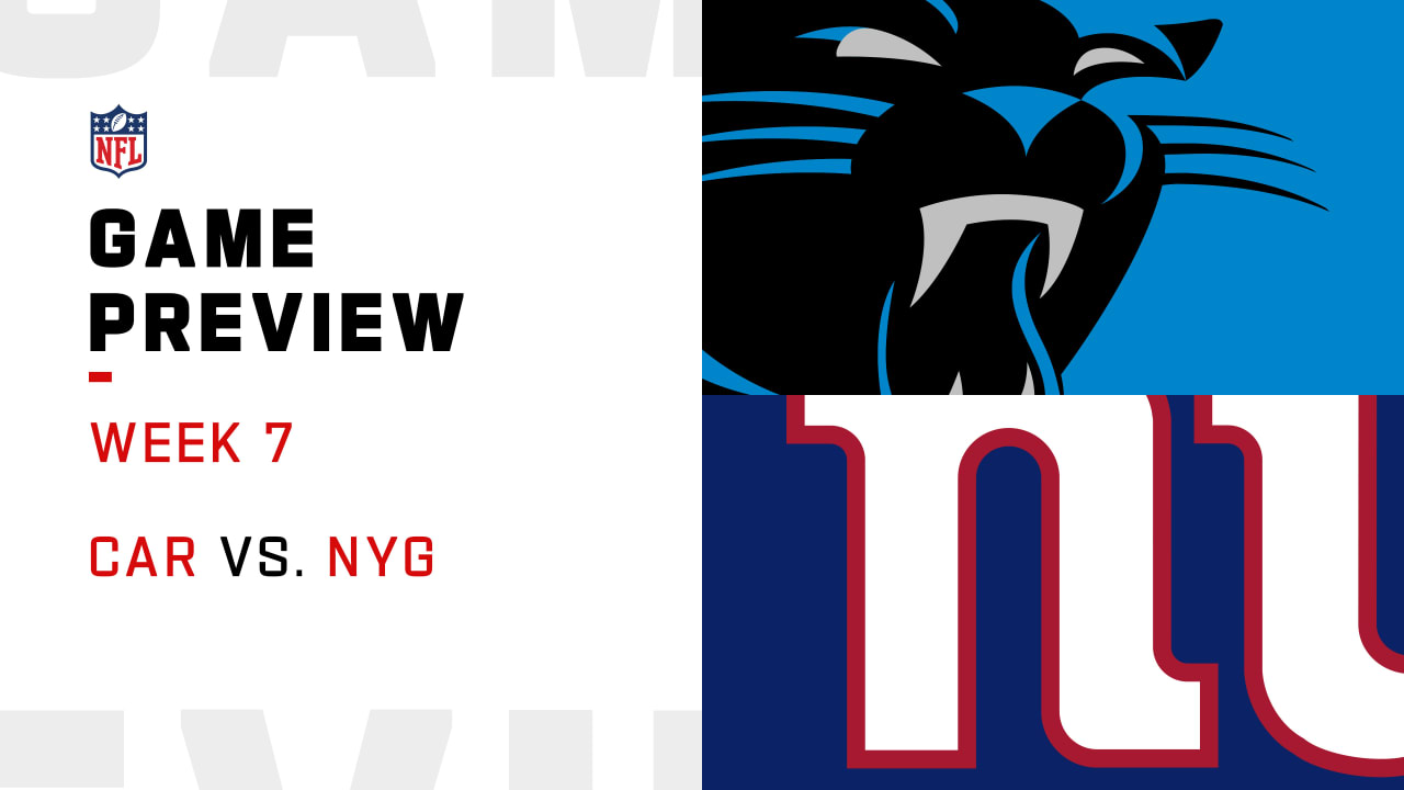 Carolina Panthers Vs. New York Giants Preview | Week 7