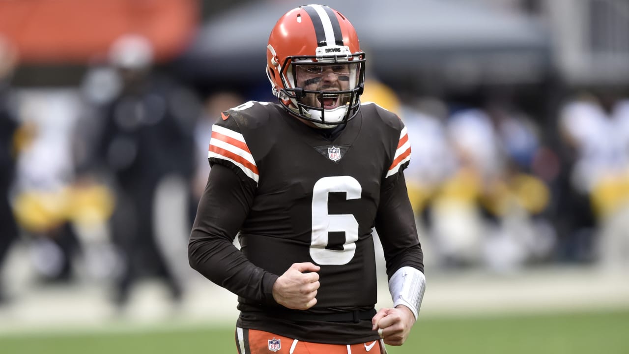 Watch Browns safety Grant Delpit intercept Panthers quarterback Baker  Mayfield in the second quarter 