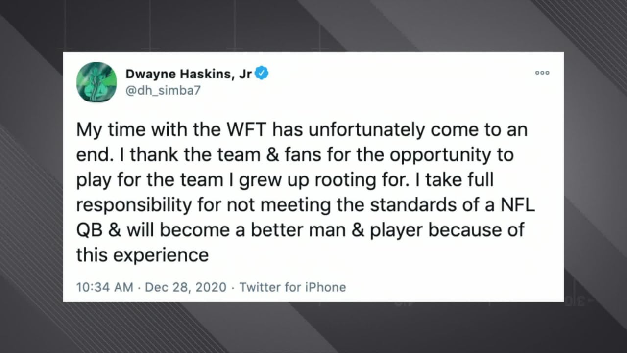 Dwayne Haskins: Washington QB released in wake of Covid-19 rules breach, NFL News