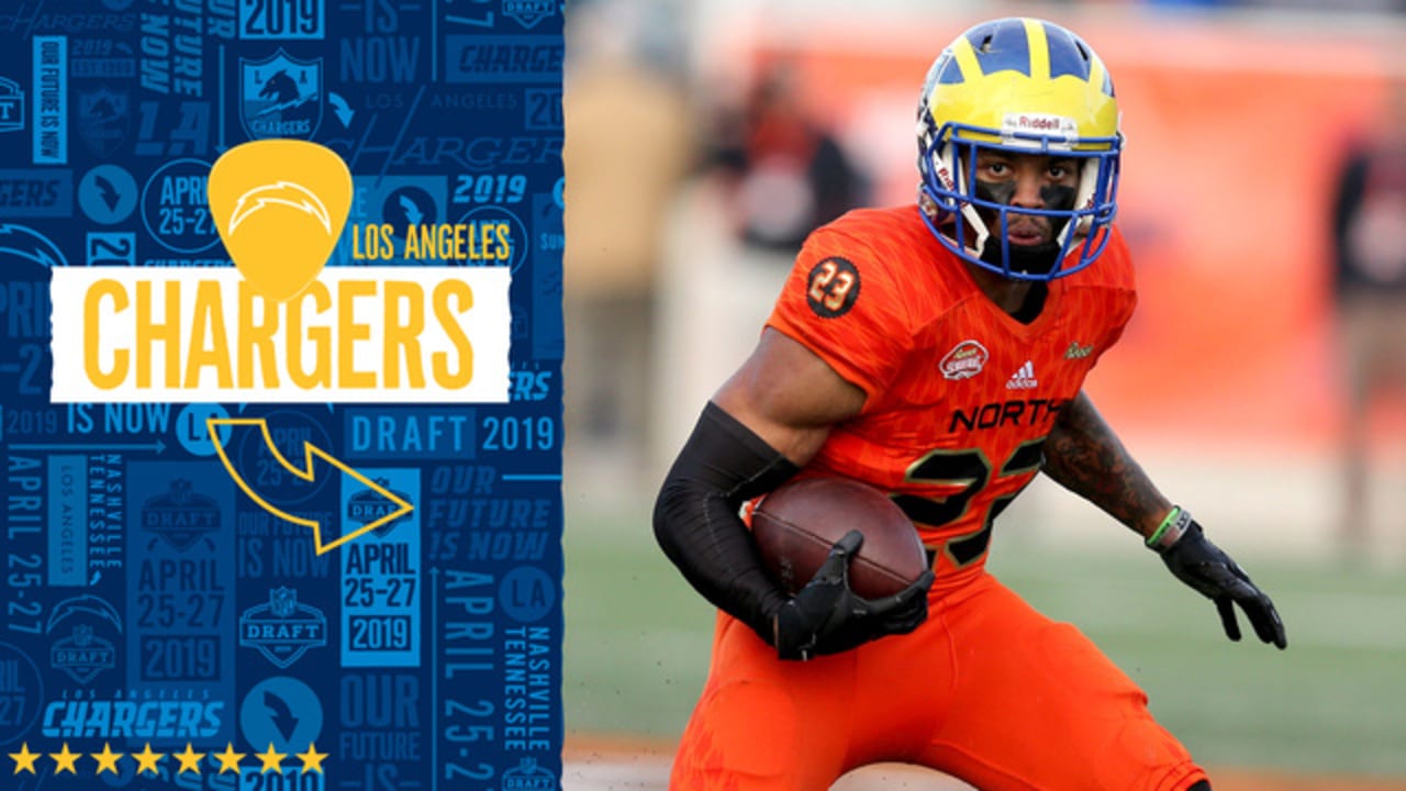 Los Angeles Chargers Nasir Adderley 2019 Nfl Draft White Game