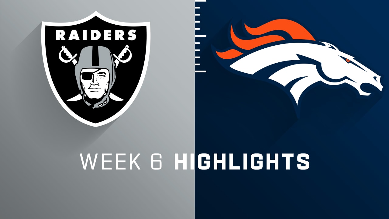 Las Vegas Raiders vs. Denver Broncos highlights Week 6