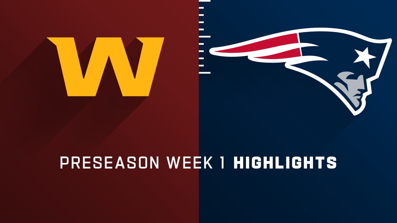 Redskins vs. Patriots Highlights  NFL 2018 Preseason Week 1 