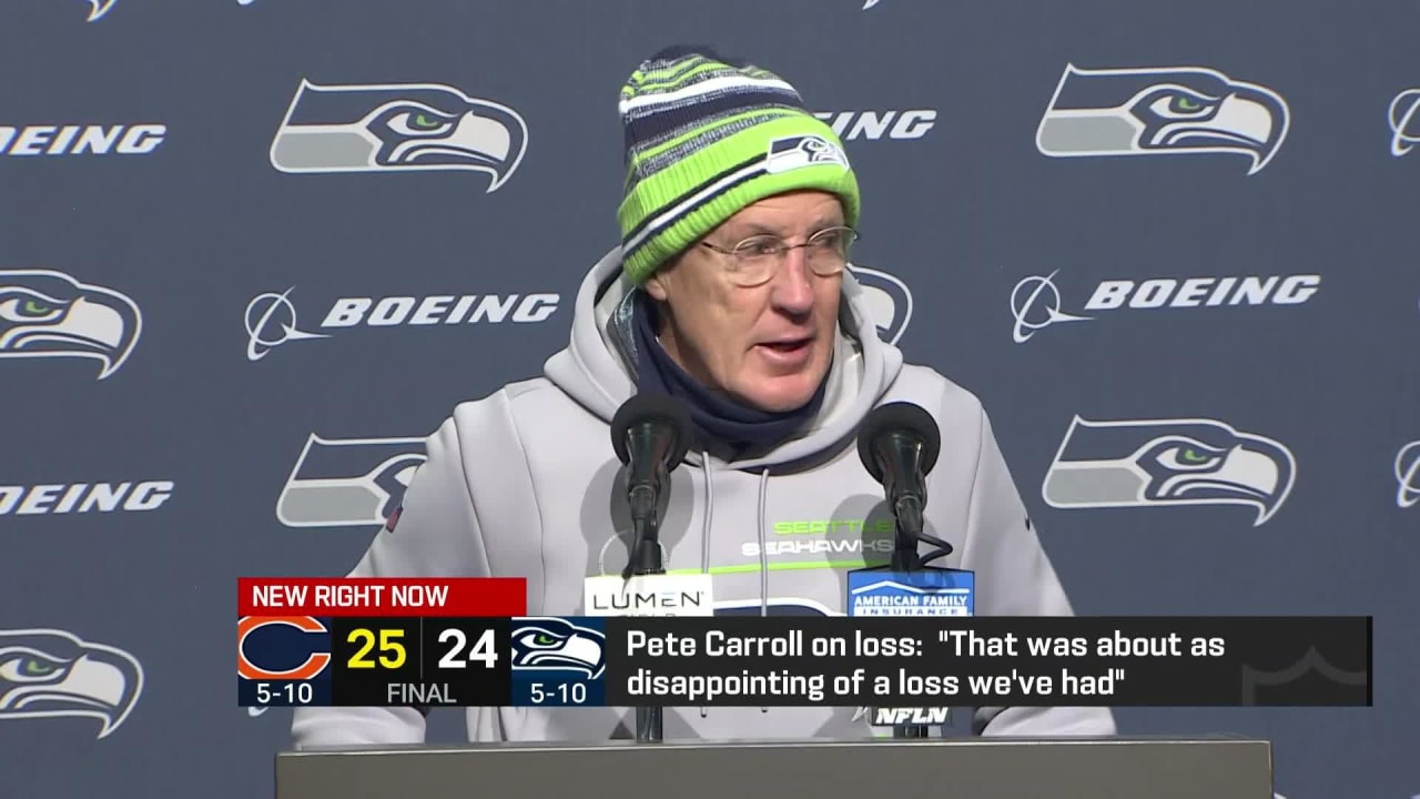 Seattle Seahawks Head Coach Pete Carroll: Week 16 Loss To Bears 'as ...