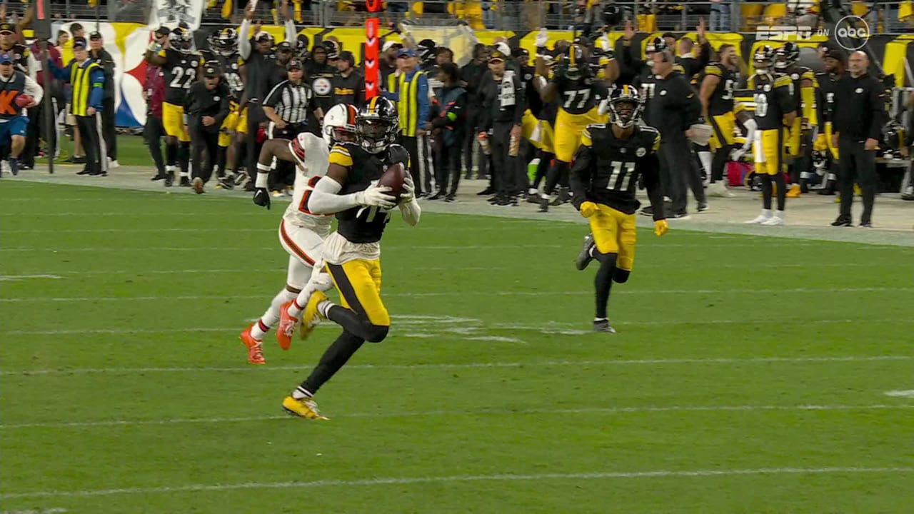 Watch Steelers WR George Pickens' 1st NFL touchdown