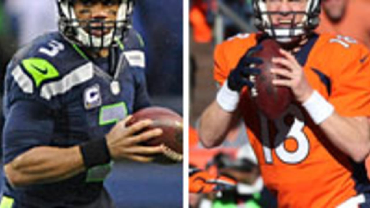 Russell Wilson, Peyton Manning visit Coors Field