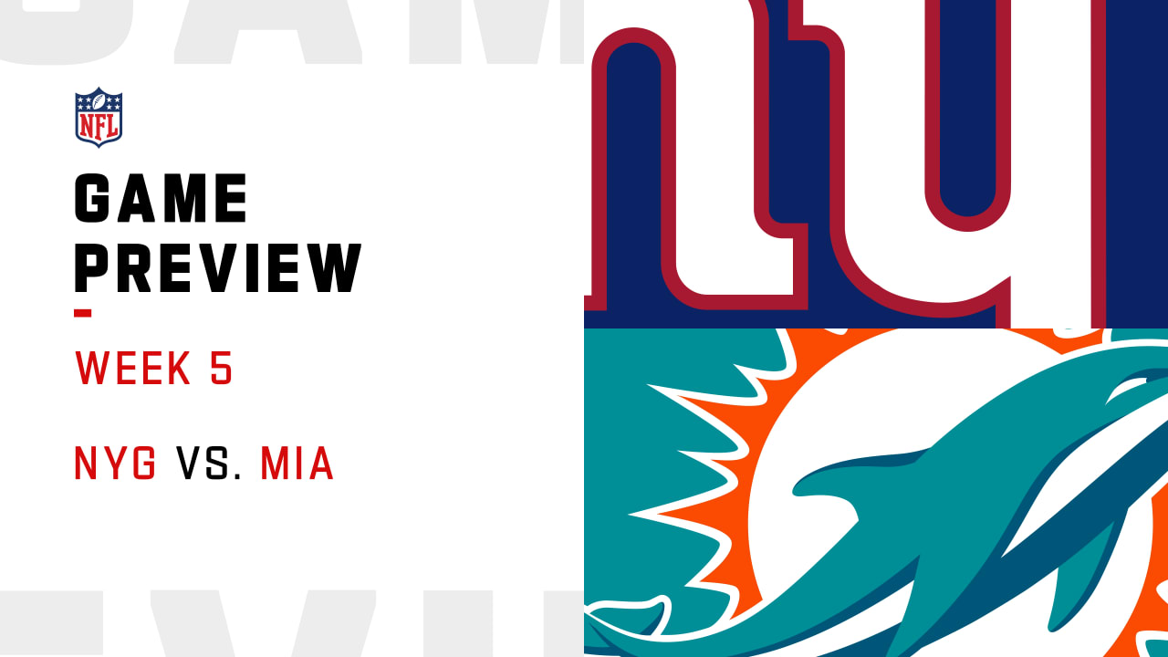New York Giants vs. Miami Dolphins preview Week 5