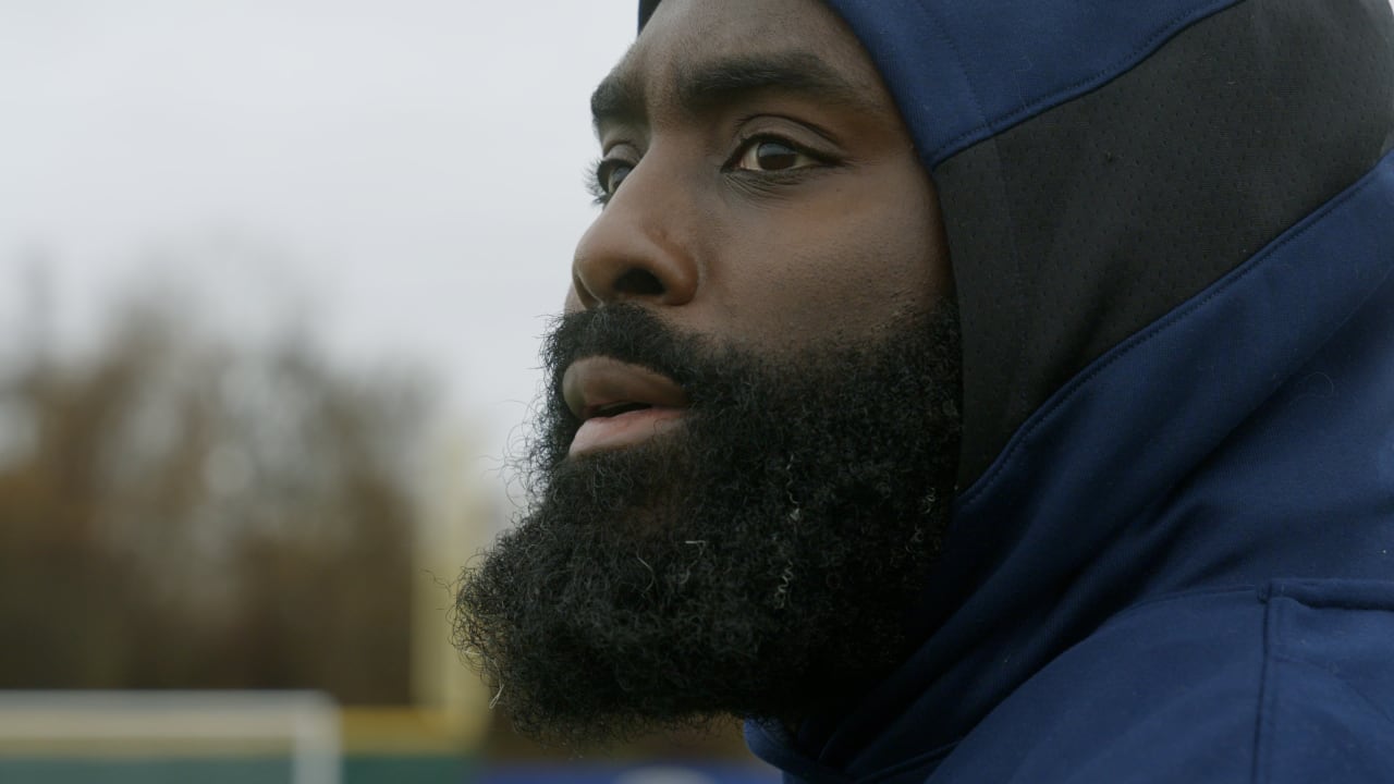 Buffalo Bills offensive tackle Dion Dawkins hosts a roundtable after the  Buffalo mass shooting with current and former Bills players