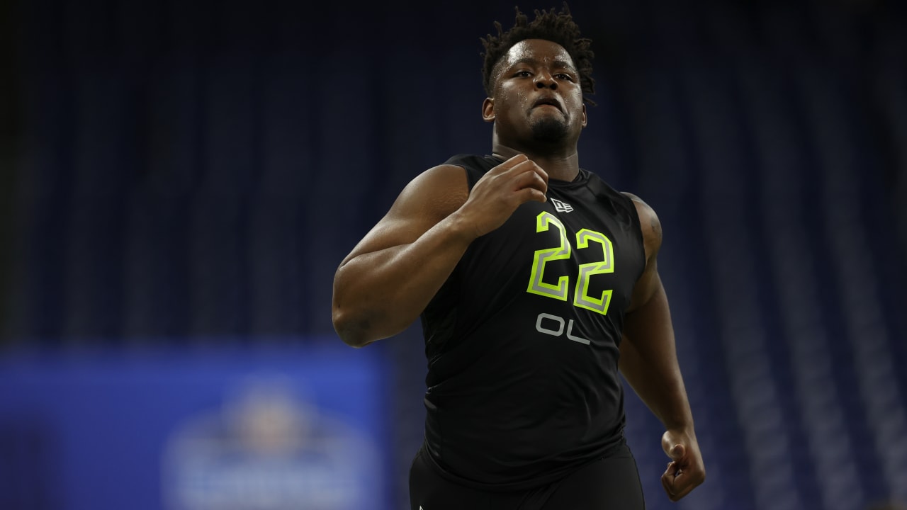 OL Zion Johnson (Boston College) NFL Combine Press Conference