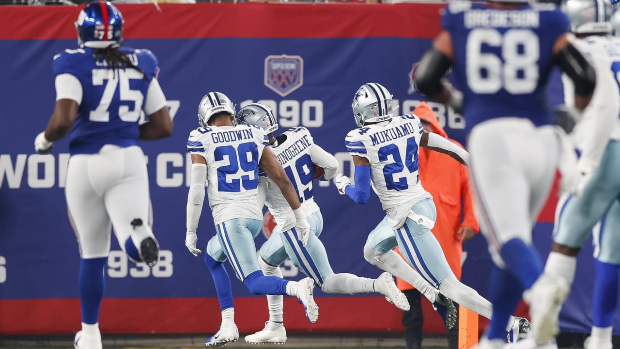 Can't-Miss Play: Dallas Cowboys defensive back Noah Igbinoghene opens  team's 2023 season with 58-yard touchdown after blocking New York Giants'  field goal