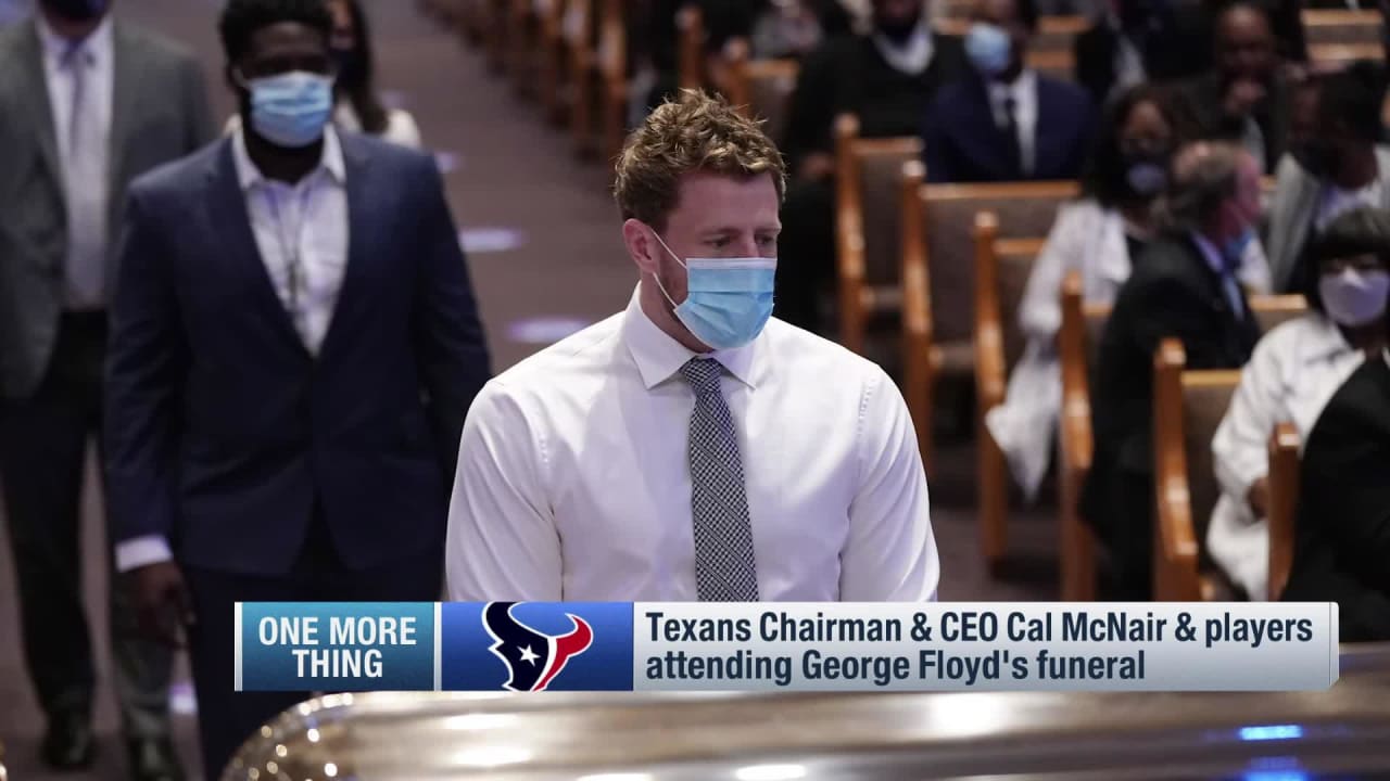 Houston Texans players, personnel attended Floyd's funeral service