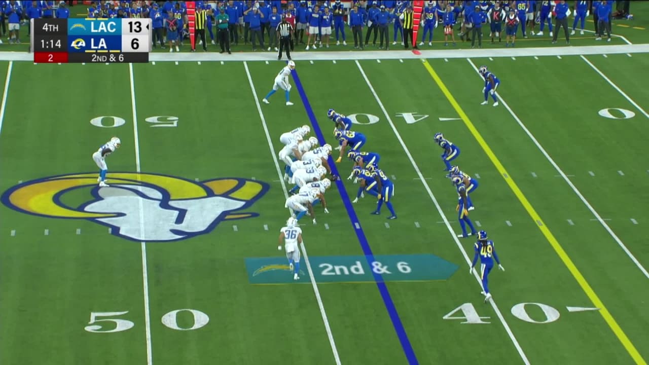 Los Angeles Rams running back Larry Rountree III rumbles into the ...