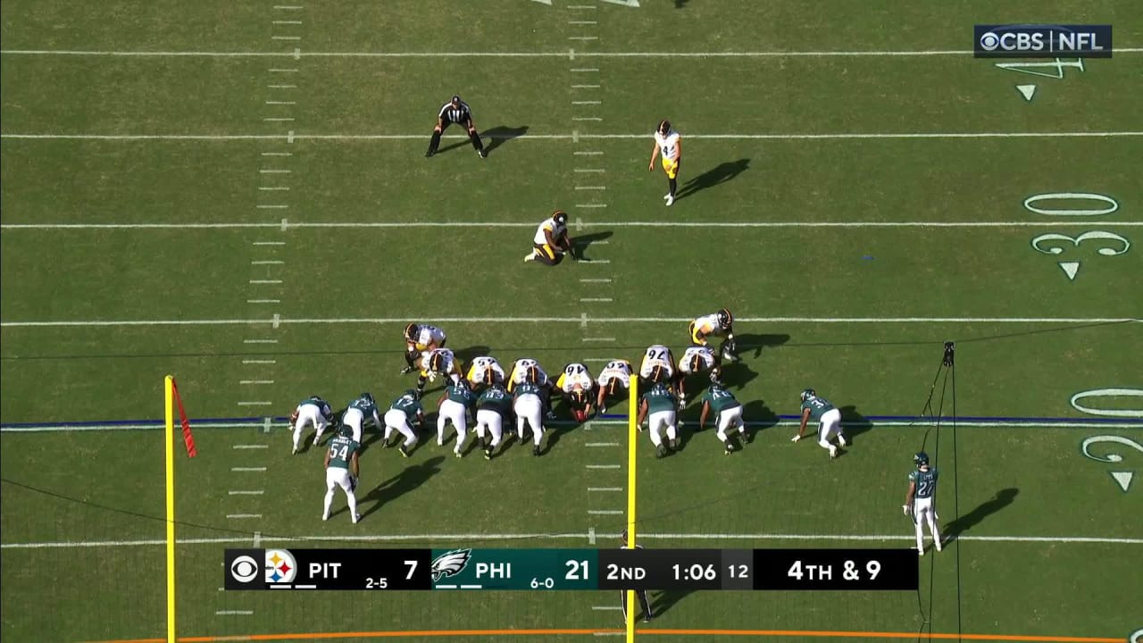 Pittsburgh Steelers kicker Nick Sciba's first career FG splits uprights