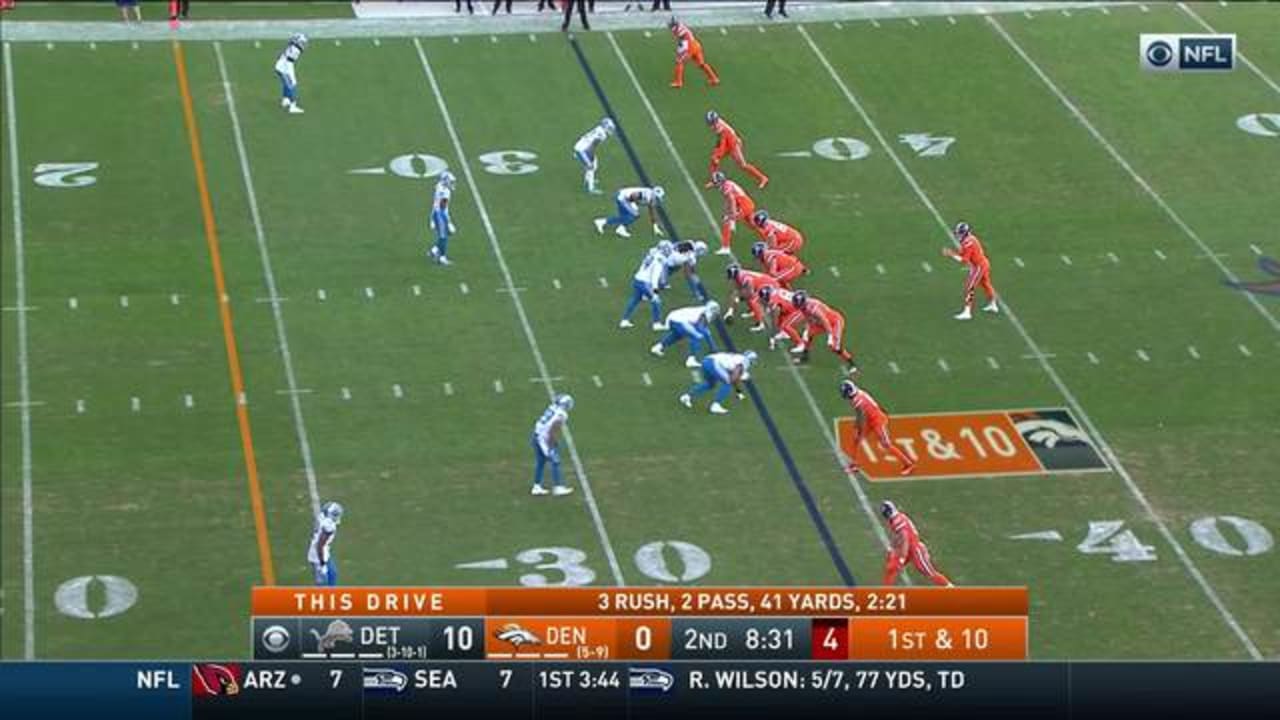 Drew Lock throws 15-yard fastball to Courtland Sutton