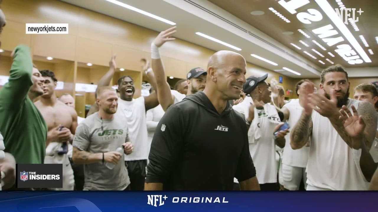 New York Jets head coach Robert Saleh's postgame speech to Jets after win  vs. Buffalo Bills on 'MNF