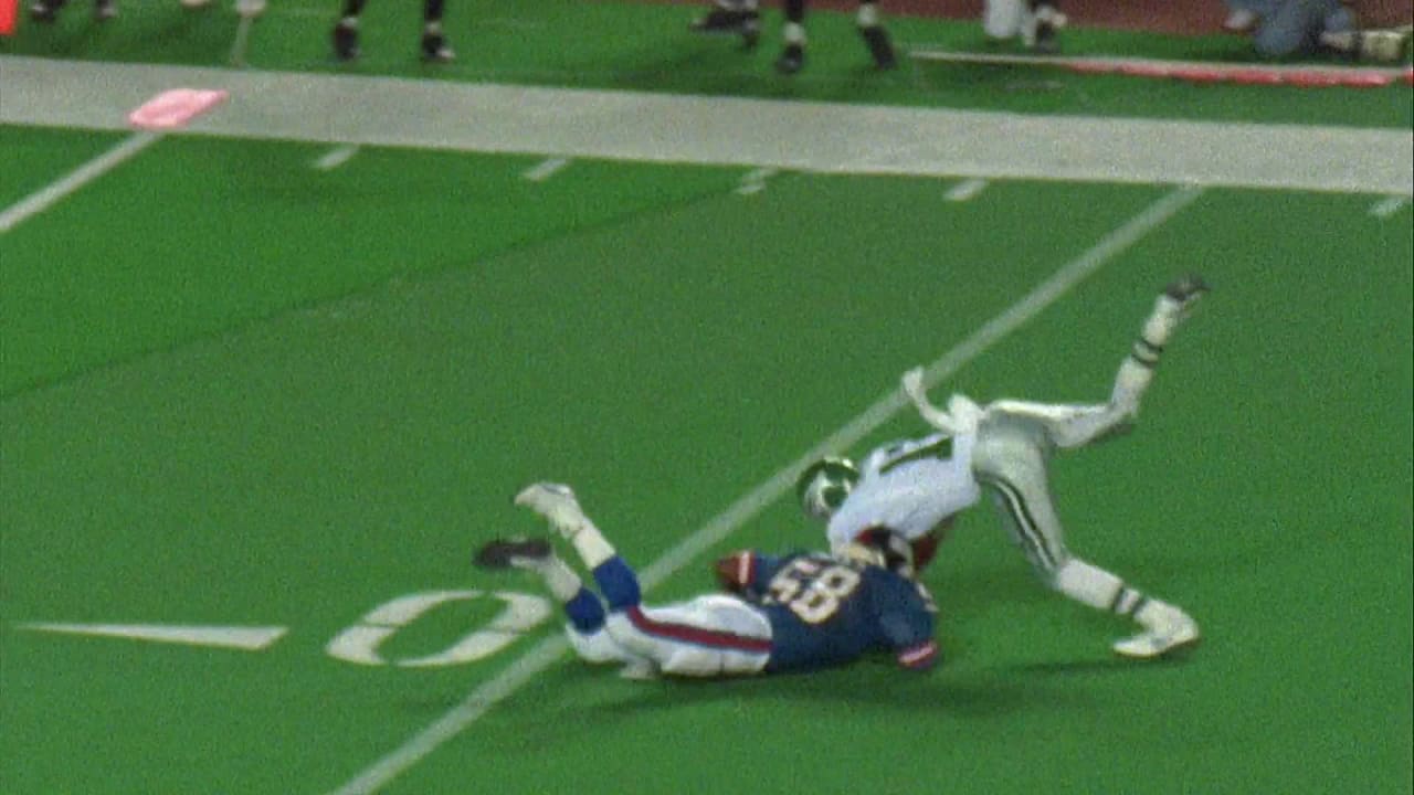 RANDALL CUNNINGHAM PHILADELPHIA EAGLES VS. NEW YORK GIANTS TOUCHDOWN FLIP  1989