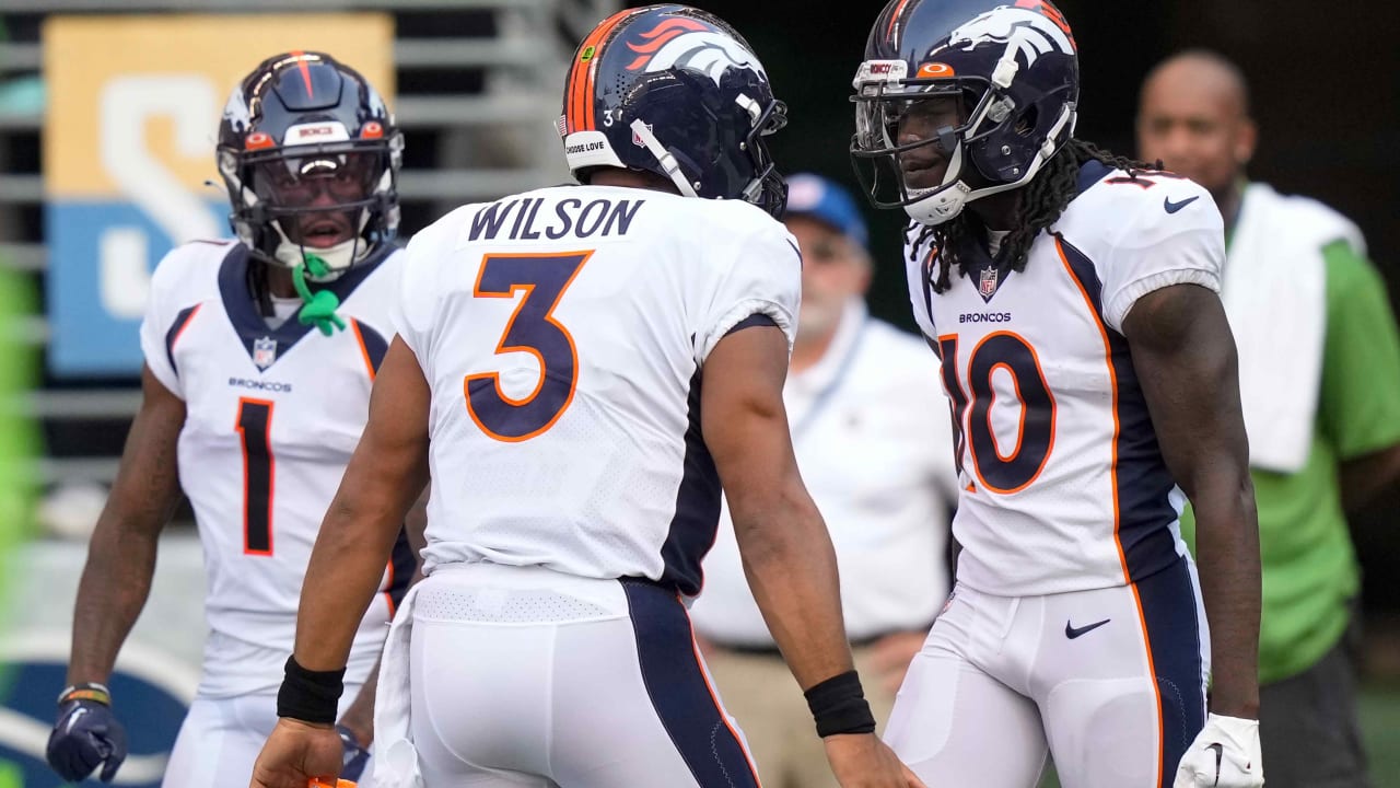 Can'tMiss Play Denver Broncos quarterback Russell Wilson shows