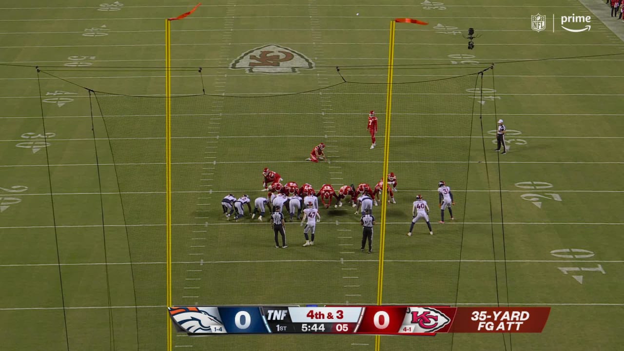 Kansas City Chiefs kicker Harrison Butker's 35-yard field goal