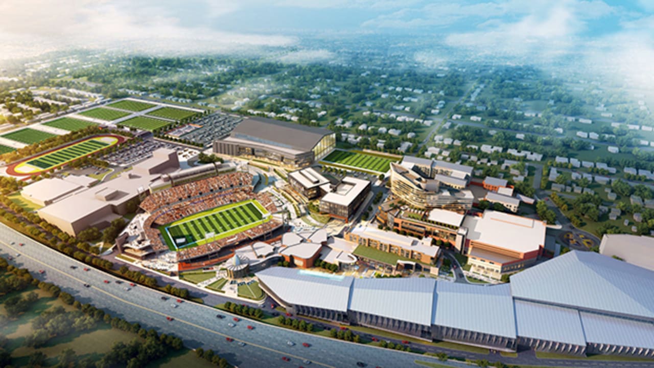 The all new Tom Benson Hall of Fame Stadium in Canton, Ohio looks amazing!  — Aerial Agents