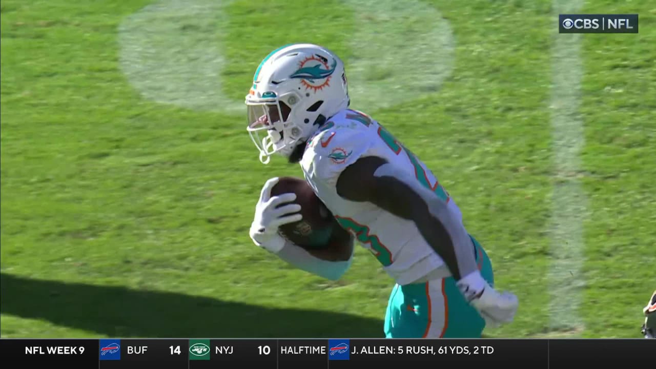 Can't-Miss Play: Miami Dolphins running back Jeff Wilson Jr. lunges for  EPIC pylon-reach TD in Dolphins debut