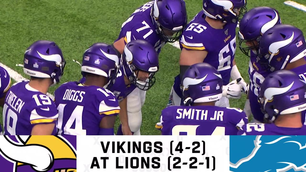 Vikings Vs Lions Preview Week 7