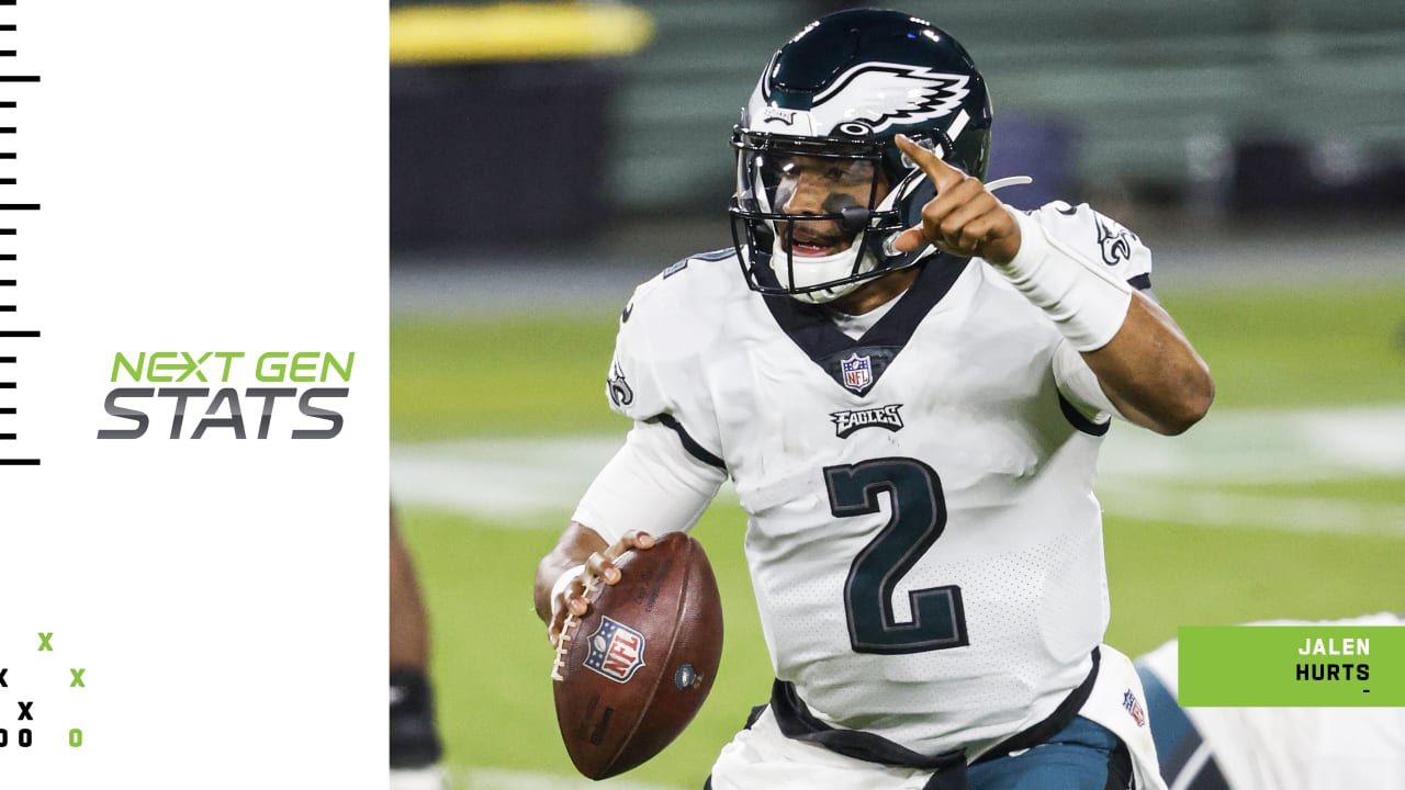 Next Gen Stats: Breaking down Philadelphia Eagles rookie quarterback Jalen  Hurts' first start