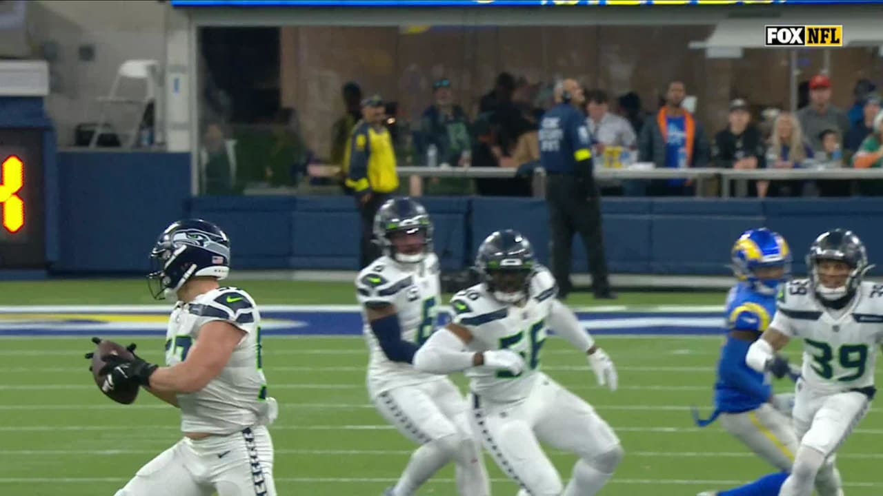 Seattle Seahawks linebacker Cody Barton s interception vs