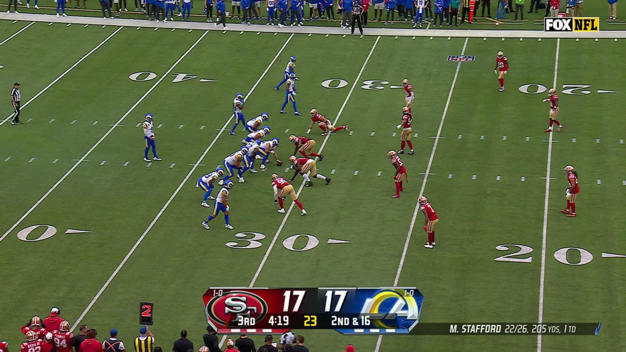 San Francisco 49ers Isaiah Oliver snags critical onehanded INT via Los