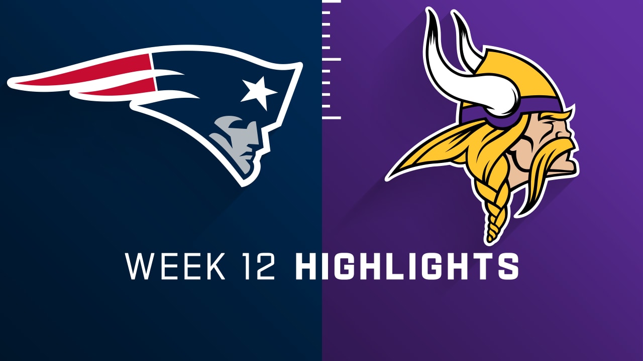 New England Patriots vs. Minnesota Vikings highlights Week 12